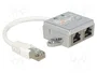 DeLOCK 65177 Adaptador de red 1 x RJ45 macho a 2 x RJ45 hembra