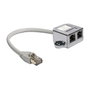 DeLOCK 65177 Adaptador RJ-45 Macho a 2x RJ-45 Hembra Gris