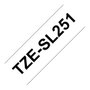 Brother TZe-SL251 Cinta Autolaminada 24mm x 8m Negro sobre Blanco
