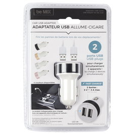 Be Mix Cargador Doble USB Coche