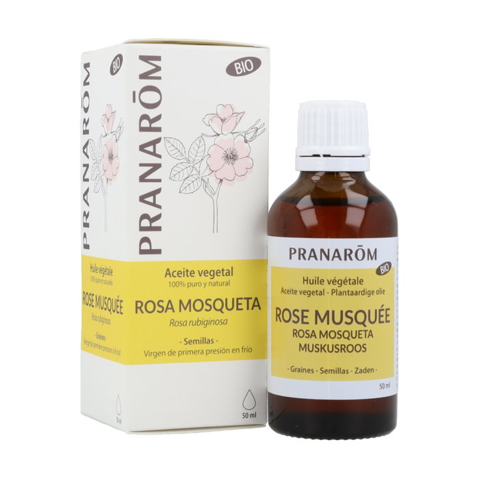 Pranarom Aceite de Rosa Mosqueta BIO 50ml - Aceite vegetal prensado en frío rico en Omega 3 Pranarom Aceite de Rosa Mosqueta BIO 50ml - Aceite vegetal prensado en frío rico en Omega 3