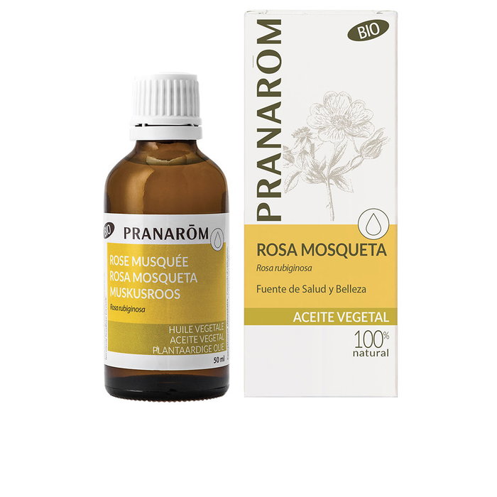 Pranarôm Aceite Vegetal Rosa Mosqueta Bio 50 ml - Tratamiento Facial Reafirmante Cicatrices, Piel Joven y Firme Pranarôm Aceite Vegetal Rosa Mosqueta Bio 50 ml - Tratamiento Facial Reafirmante Cicatrices, Piel Joven y Firme