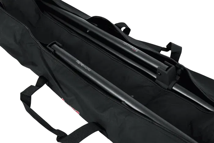 Gator Funda Doble para Soportes de Altavoz hasta 58", Nylon, 43x3x52 cm