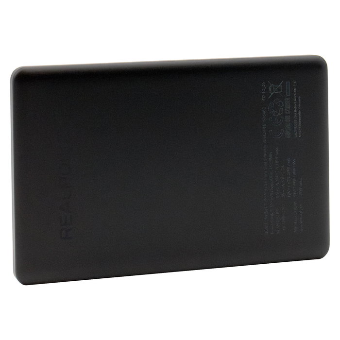 Realpower PB-5000 MAG Cargador Inalámbrico Ultra Slim 5000 mAh 20 W Compatible MagSafe con Cable USB-C Negro