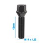 OMP Juego de 4 Tornillos M14x1.25 Cónico Largo 48 mm Llave 17 Negro DIN 10.9 - OMPS09881401
