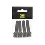 OMP Juego de 4 Tornillos M14x1.25 Cónico Largo 48 mm Llave 17 Negro DIN 10.9 - OMPS09881401