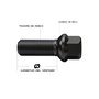 OMP Juego de 4 Tornillos M14x1.25 Cónico Largo 48 mm Llave 17 Negro DIN 10.9 - OMPS09881401