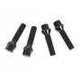 OMP Juego de 4 Tornillos M14x1.25 Cónico Largo 48 mm Llave 17 Negro DIN 10.9 - OMPS09881401