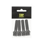 OMP Juego de 4 Tornillos M14x1.25 Cónico Largo 48 mm Llave 17 Negro DIN 10.9 - OMPS09881401