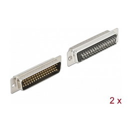 DeLOCK Conector D-Sub HD 50 Pin Macho para Soldar, 2 Piezas