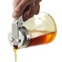 Lily Cook Dispensador de Miel 300 Ml Cristal Acero Plástico Vertido Una Mano Facilita Servicio 8x11,5 cm h.13 cm