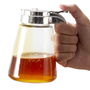 Lily Cook Dispensador de Miel 300 Ml Cristal Acero Plástico Vertido Una Mano Facilita Servicio 8x11,5 cm h.13 cm
