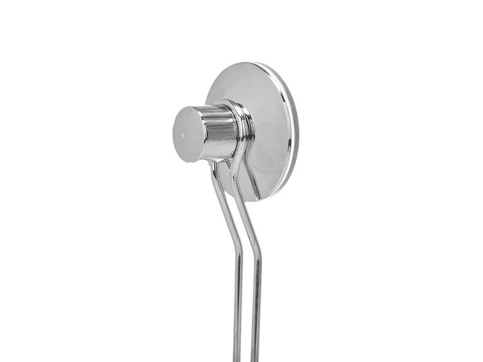 Berilo Soporte Escobillero Pared Acero Ventosa Blanco 10x36x10 cm (Set de 12)