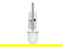 Berilo Soporte Escobillero Pared Acero Ventosa Blanco 10x36x10 cm (Set de 12)