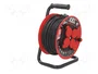 KEL Prolongador de alimentación H05RR-F 3G1,5mm2 25m Negro