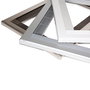 Emuca Marco para microondas, para encastrar en mueble de cocina, módulo 600mm, 600x400mm, Plástico, Níquel satinado