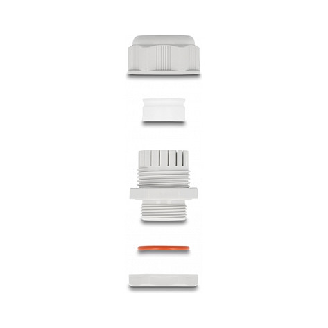 DeLOCK Prensaestopas EX M25 Gris 2 Piezas