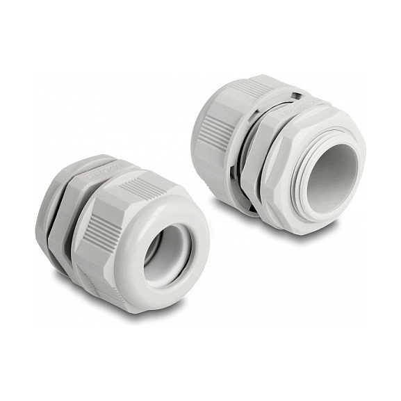 DeLOCK Prensaestopas EX M25 Gris 2 Piezas