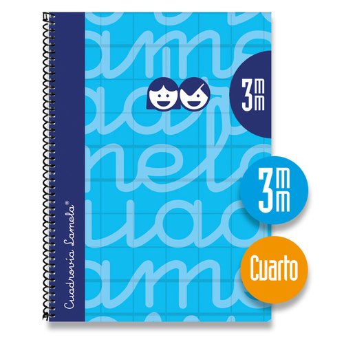 Lamela Bloc Tapa Forrada 4º 80H Cuadrovia 3 Mm Azul (Set de 5) Lamela Bloc Tapa Forrada 4º 80H Cuadrovia 3 Mm Azul (Set de 5)
