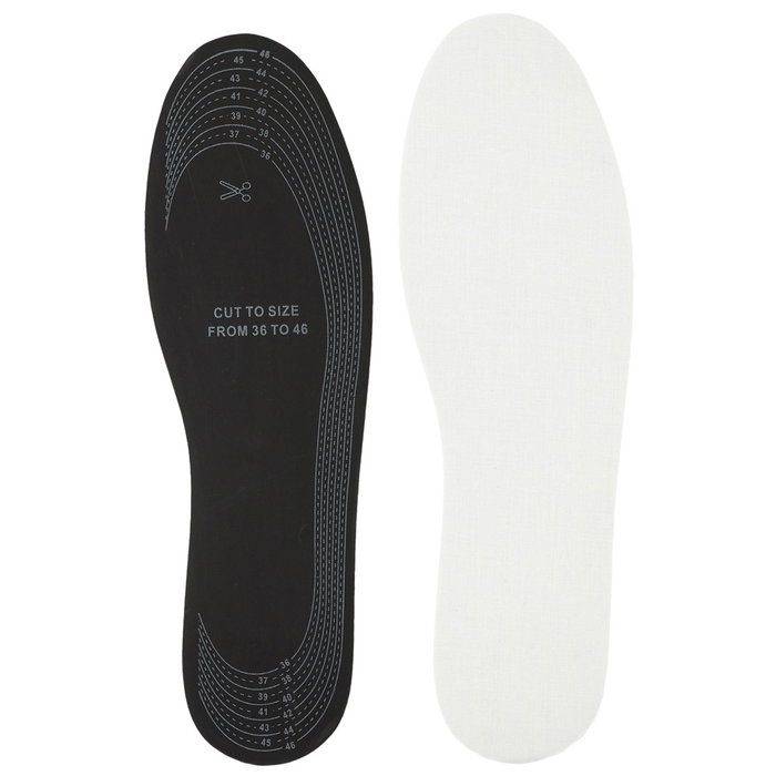 Sensly Plantillas Antitranspirantes de Algodón, Transpirables y Ajustables para Calzado