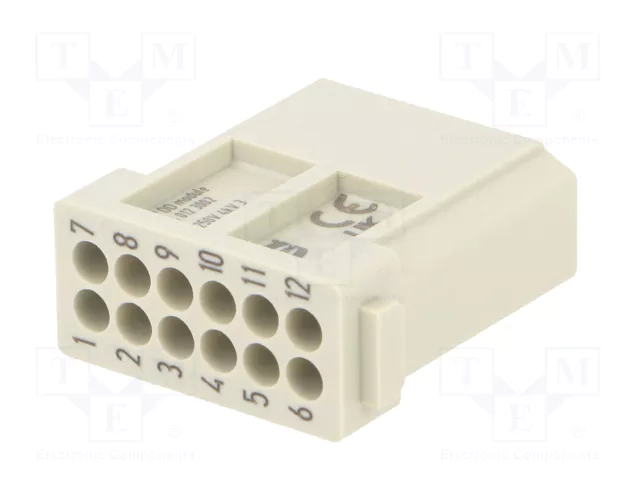 HARTING Módulo de conector macho Han-Modular® de 12 pines