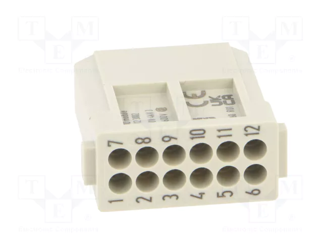 HARTING Módulo de conector macho Han-Modular® de 12 pines