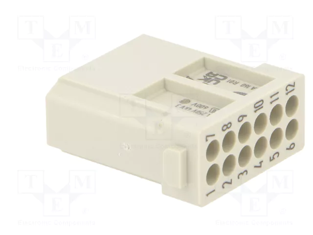 HARTING Módulo de conector macho Han-Modular® de 12 pines