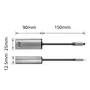 ACT Connectivity Adaptador USB-C a RJ45 Ethernet 2,5 Gbps AC7081 Gris