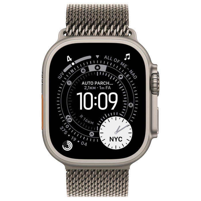 Apple Watch Ultra 3 Titanium Cellular 49mm Natural con Correa Milanese Loop Pequeña