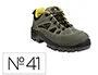 Deltaplus Zapatos de Seguridad Trek Piel Serraje Puntera y Suela Composite Verde Talla 41