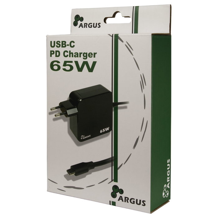 Inter-Tech PD-2065 Cargador USB-C 65W Negro Inter-Tech PD-2065 Cargador USB-C 65W Negro