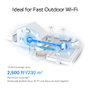 TP-Link Deco X50-Outdoor Wi-Fi 6 Mesh AX3000 Blanco