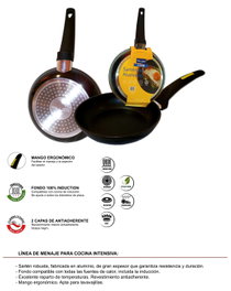 TALOX Sartén de Aluminio Forjado 22 cm Extra Gruesa Inducción