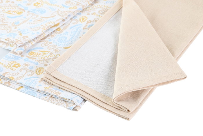 DKD Home Decor Set de 2 Paños de Cocina de Algodón Bandana Pastel