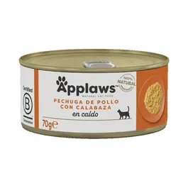 Applaws Cat Lata Pollo Con Calabaza 24x70 gr Alimento Complementario Natural para Gatos