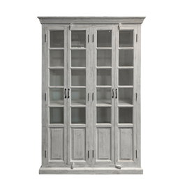 DKD Home Decor Vitrina India 1c25 Blanco 135 x 50 x 210 cm