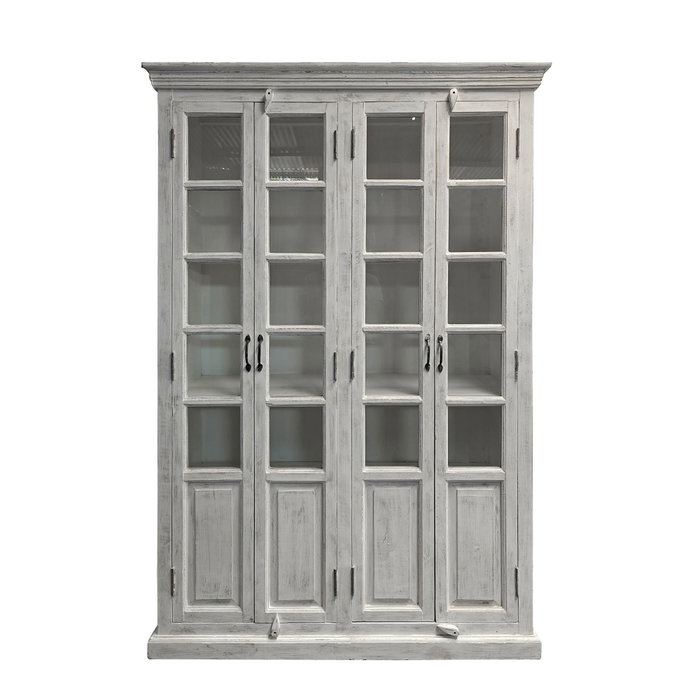 DKD Home Decor Vitrina India 1c25 Blanco 135 x 50 x 210 cm DKD Home Decor Vitrina India 1c25 Blanco 135 x 50 x 210 cm