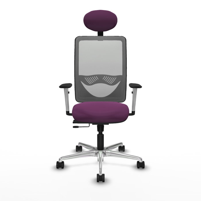 PIQUERAS Y CRESPO Silla de oficina Zulema con mecanismo Sincro/Traslack, Morado y Gris PIQUERAS Y CRESPO Silla de oficina Zulema con mecanismo Sincro/Traslack, Morado y Gris