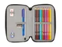 Safta Plumier Paul Frank Join The Fun de doble cremallera con 28 piezas