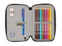 Plumier Doble Paul Frank Join the fun Negro 12.5 x 19.5 x 4 cm (28 piezas)