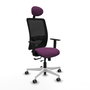PIQUERAS Y CRESPO Silla de oficina Zulema con mecanismo Sincro/Traslack, Morado y Negro