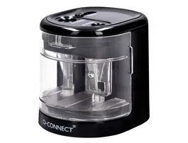 Q-connect Sacapuntas Eléctrico KF14568 Sobremesa Cable USB/4 Pilas AA Afila Diámetros 6-12mm Con Depósito