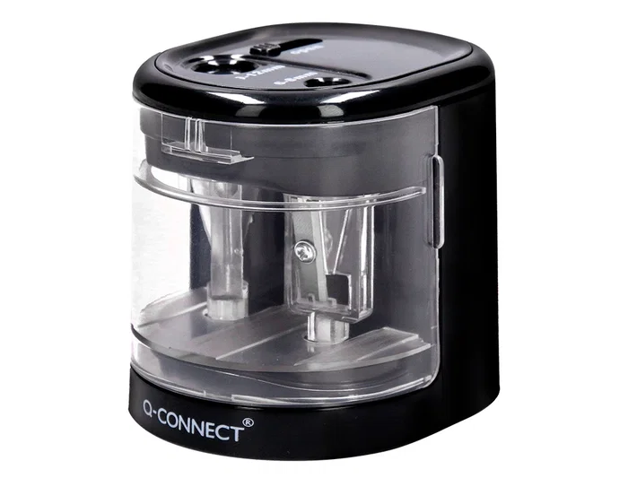 Q-connect Sacapuntas Eléctrico KF14568 Sobremesa Cable USB/4 Pilas AA Afila Diámetros 6-12mm Con Depósito Q-connect Sacapuntas Eléctrico KF14568 Sobremesa Cable USB/4 Pilas AA Afila Diámetros 6-12mm Con Depósito