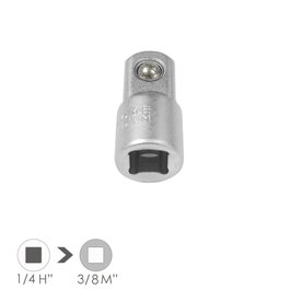 WOLFPACK LINEA PROFESIONAL Adaptador Aumentador 1/4 pulgada Hembra a 3/8 pulgada Macho