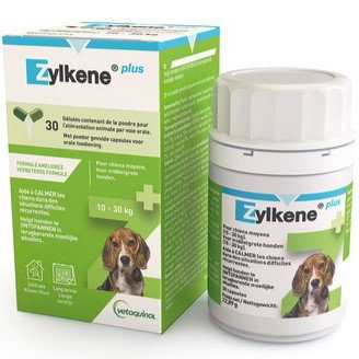 Vetoquinol Zylkene Plus 225 Cáp. 30 Unid. 10-30kg Perros y Gatos Relajación Natural