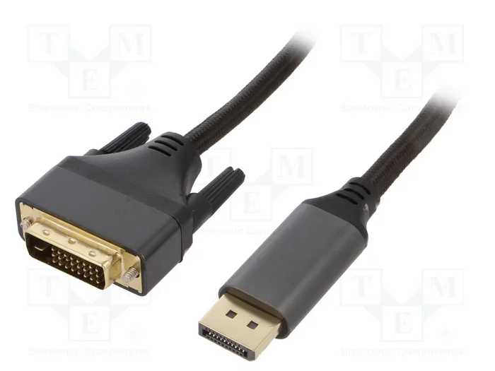 GEMBIRD Cable DisplayPort a DVI-D (24+1) 1,8m GEMBIRD Cable DisplayPort a DVI-D (24+1) 1,8m