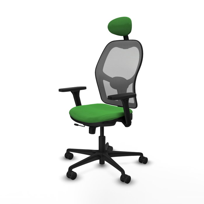 PIQUERAS Y CRESPO Silla de oficina Jorquera con Mecanismo Sincro/Traslack, Tela Verde y Malla Gris PIQUERAS Y CRESPO Silla de oficina Jorquera con Mecanismo Sincro/Traslack, Tela Verde y Malla Gris