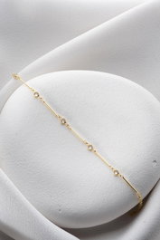 Heliophilia Silver NRZ1000237 Pulsera de Plata de Ley con Piedra de Circonio y Recubrimiento de Oro Color Oro