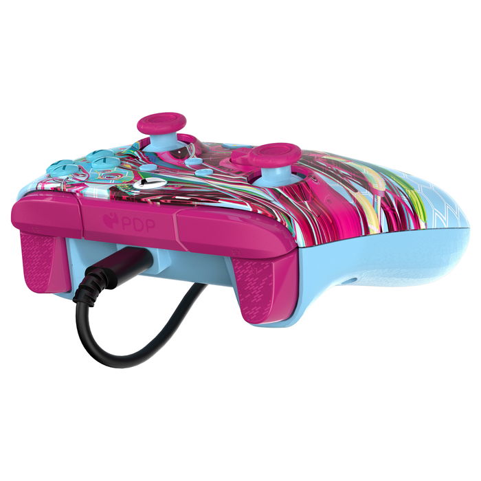 PDP Controller Dreams Glow Cable PC Xbox One, Xbox Series S, Xbox Series X, Gamepad con Vibración, 2.43m