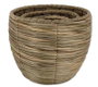 DKD Home Decor Set de 3 Maceteros de Fibra Marrón Natural